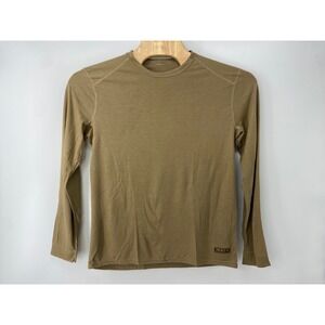 XGO Shirt Mens Medium Brown 1F11A Flame Retardant Tactical Military Base Layer